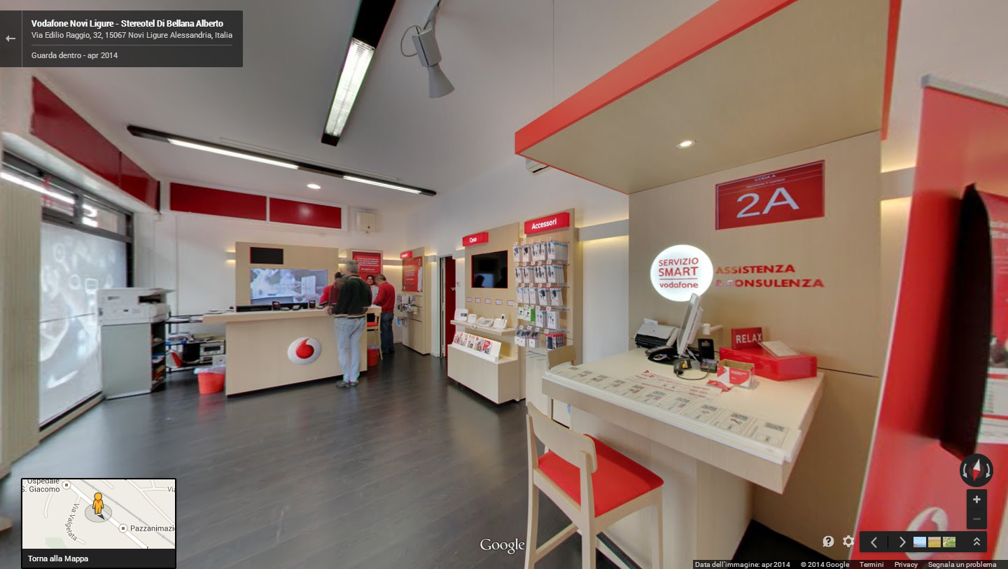 Negozio Vodafone STEREOTEL, virtual tour