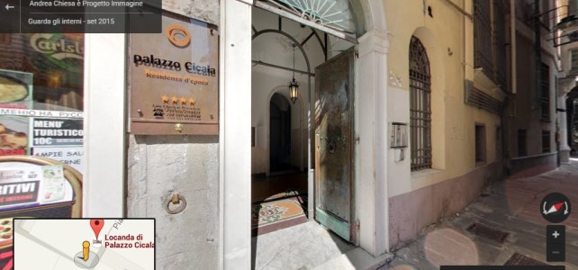 PALAZZO CICALA albergo tour virtuale Genova